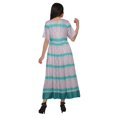 thumbnail image 3 of Moomaya Robe Plissée Imprimée Tunique à Manches au Coude Tenue d'Été Kurti pour Femmes, 3 of 5