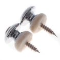 thumbnail image 3 of 2pcs Mushrooms Head Guitar Strap Buttons Strap Locks Chrome Guitar Parts, 3 of 3