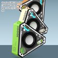 thumbnail image 4 of Youkk Wireless Speaker With Interactive Sound And Light Heavy Bass Stereo Fashionable Appearance Portable white, 4 of 6