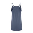 thumbnail image 3 of RBCKVXZ Robe Courte Athlétique Sans Manches pour Femmes avec Short Intégré Été Tennis Entraînement Active Combinaison Sportive Bretelles Spaghetti Robes Bleu Foncé S, 3 of 6