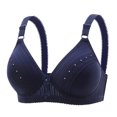 thumbnail image 1 of Birdeem Woman's Embroidered Glossy Comfortable Breathable Bra Underwear No Rims, 1 of 1