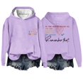 thumbnail image 1 of Chandail à Capuche Oversize pour Femmes avec Slogan Graphique, Manches Longues, Esthétique avec Poches, 1 of 2