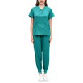 thumbnail image 1 of Milaget Women Uniform Scrub Set Nurse Uniform Durable V Neck Machine Washable Breathable M, 1 of 5