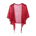 thumbnail image 1 of Timegard Boléros pour Robes Été Légers Manches 1/2 Haut Court à Nouer devant Tenue de Plage Cardigan Fluide, 1 of 5