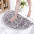 thumbnail image 3 of Carpet - Half Round Bathroom Rug for Comfort Durable Thickened Furry Soft and Machine Washable Bath Mat for Everyday Use, 3 of 7