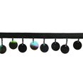 thumbnail image 1 of Altotux Beaded Trim 1-1/2" Multi-Color Round Sequins Glass Bead with 3/8" Ribbon (Gunmetal), 1 of 2