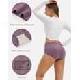 thumbnail image 3 of INNERSY Culottes Taille Haute pour Femmes en Coton Doux, sous-Vêtements Post-Partum pour Femmes, Lot de 5 (m, Violet Blush), 3 of 6