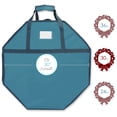 thumbnail image 2 of Hearth & Harbor Wreath Storage Container - Hard Shell Christmas Wreath Storage Bag with Interior Pockets, Dual Zipper and Handles - 30" Premium Wreath Storage Organizer Box, 2 of 7