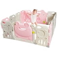 thumbnail image 4 of Patiojoy Baby Playpen 14 Panels Foldable Kids' Safety Activity Center, 4 of 7