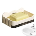 thumbnail image 4 of AKEGAMN Soap Dish For Shower Wall Mounted Soap Dish Rectangle Soap Holder Soap Dishes For Bathroom Shower Soap Dish Holder Removable Draining Soap With Hooks For Bathroom Kitchen, 4 of 7