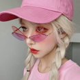 thumbnail image 3 of 1 Pce Lunettes de Soleil Rétro Steampunk Personnalisées Sans Monture à Dégradé Transparentes, 3 of 5