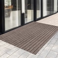 thumbnail image 1 of Dvkptbk Polyester Rug Composite Polyester Carpet Door Mat Solid Color Enduring Striped Entrance Floor Mat Home Entrance Carpet Can Be Cut Stylish and Enduring Bathroom Accessories, 1 of 7