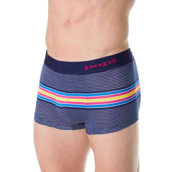 Men's Papi 554565 Beachside Stripes Brazilian Trunk (Verry Berry S)