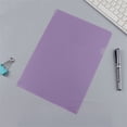 thumbnail image 1 of ZTTD 1 Pack Clear Document Folder Project Pockets, Clear Plastic Folders Sleeves, Documents Project Pockets,Plastic Document Folders Paper Poly Jacket Sleeves Folders Copy, A4 Letter Size, Purple, 1 of 7