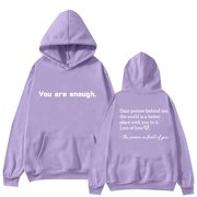 WZXFASHION Dear Person Behind Me Hoodie Man Woman Sweatshirt Mental Health Streetwear Women Clearance streetwear pullover sweater
