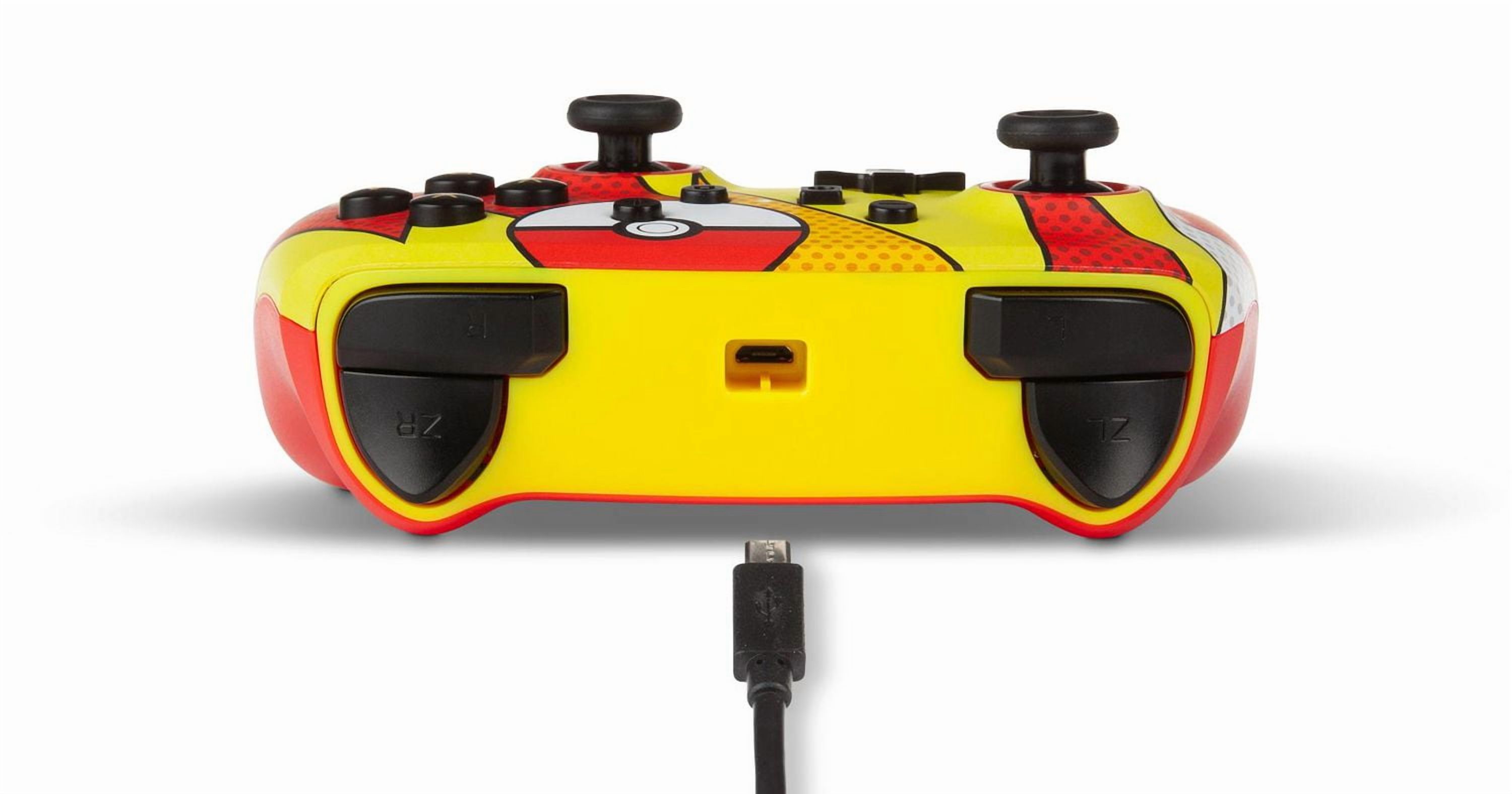 Manette câblée améliorée PowerA Pokémon pour Nintendo Switch,  Pikachu Pop Art