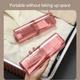 thumbnail image 4 of 2 In 1 Toothbrush Container And Mouthwash Cup, Portable Travel Organizer, Transparent Plastic With Lid, Large Capacity For Oral Care, Leak-Proof Design, Suitable For Travel, Camping, 4 of 6
