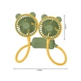 thumbnail image 4 of Iumwxz Portable Fan Neck Hanging Fan Portable Fan Usb Rechargeable Battery Mini Handheld Personal Wearable Hand 360 Degree Rotation Fan for Office Household Travel Room Outdo Mini Fan Yellow My Order, 4 of 7