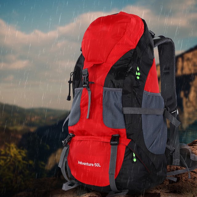 Waterproof Bag Backpack, 50L Sports Backpack Large Capacity Cycling Backpack, for Cycling Camping