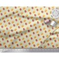 thumbnail image 3 of Soimoi Yellow Rayon Fabric Triangle & Strawberry Fruits Fabric Prints By Yard 42 Inch Wide, 3 of 6