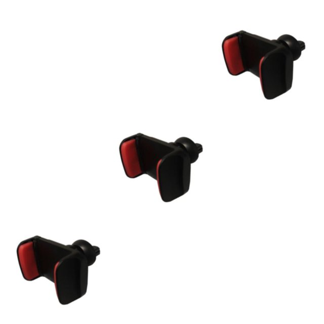 Baohd Universal Sucker 360° Rotation Phone Holder Car Stand Dashboard Suction Adjustable Clip Windscreen Support Mount Black red 3PCS