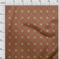 thumbnail image 2 of oneOone Georgette Viscose Fabric Diamond & Circle Block Print Fabric By Yard 42 Inch Wide, 2 of 4