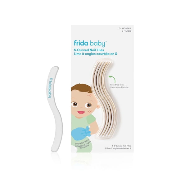 Frida Baby - NailFrida Les limes à ongles courbées en S Des nouveau-nés aux tout-petits. 0+ mois - Paquet de 5