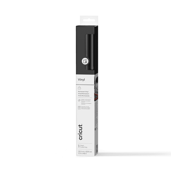 Cricut® Vinyl – Permanent (4 ft), Black