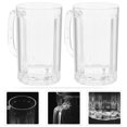 thumbnail image 2 of Masteelf Tasses à Bière Verres de Congélateur à Bière Gobelet Transparent avec Poignées Réutilisable pour Eau 2 Pcs 500ML, 2 of 10