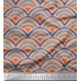 thumbnail image 1 of Soimoi Poly Georgette Fabric Scales Geometric Print Fabric by the Yard 42 Inch Wide, 1 of 3