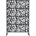 thumbnail image 3 of QinaQin 1PC Metal Privacy Screen Outdoor, Freestanding Divider, Flower, 3 of 8