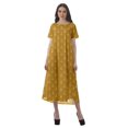 thumbnail image 1 of Moomaya Tunique à Manches Courtes pour Femmes, Robes de Cocktail en Coton Flex Imprimées, 1 of 5
