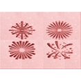 thumbnail image 1 of Ahgly Company Tapis d'Intérieur Lavables en Machine, Rectangle de Transition Rose Clair, 4' x 6', 1 of 7