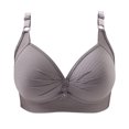 thumbnail image 1 of Timegard 2pc Bras for Women No Underwire Plus Size Adjustable Strap Ruched Comfort Everyday Bralette, 1 of 4