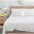 thumbnail image 5 of Kindlier 100% Organic Cotton Sheet Set – Deep Pocket Bedding Set King, White, 5 of 5