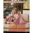 thumbnail image 3 of PIONEERWORKS Ultra Soft Electric Heated Blanket Throw 50x60 – 4 Heat Settings, 4H Auto-Off, ETL Certified, LED Controller, Machine Washable, Cozy Warm Blanket for Couch, Bed, Office – Pink, 3 of 8