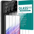 thumbnail image 1 of [3+3 Pack] Glass Screen Protector for Samsung Galaxy A53 with Camera Lens Protector, 3D Curved, 6.5 inch 2022 9H Tempered Glass for Galaxy A53 Glass Screen Protector, 1 of 6