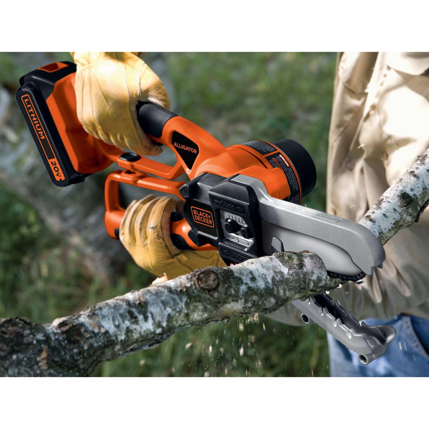 BLACK+DECKER Sécateur alligator de 6 pouces sans fil 20V MAX* au lithium-Ion (outil seulement)