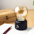 thumbnail image 4 of Ampoule Veilleuse Rétro à DEL - Lampe de Chevet Vintage Rechargeable par USB pour Bureau, Boîtier ABS+verre, 4 of 5