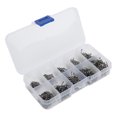 thumbnail image 1 of Fishhook 500pcs Fishing Hooks Set Carbon Steel Single Circle Fishhook Fly Fishing Carp Hooks, 1 of 7