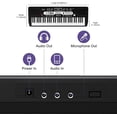 thumbnail image 4 of Yiwa 61 Key Keyboard Piano Beginners Professional Electronic Keyboard Piano with Bench Electronic Musical Keyboard Set Supports MP3/USB MIDI/Microphone Insertion of the pedal, 4 of 7