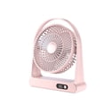 thumbnail image 2 of TopLLC Desktop USB Small Fan Mini Portable Charging Digital Display Night Light Household Desktop Electric Fan Small fan, 2 of 9