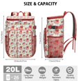 thumbnail image 3 of Retro Floral Rustic Print Backpack Cooler - 20L Leakproof & Easy to Clean, Ideal for Students and Families, 3 of 5