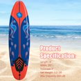 thumbnail image 2 of Gymax 6ft Surfing Body Board  w/ 3 Removable Fins Safety Leash Red, 2 of 10