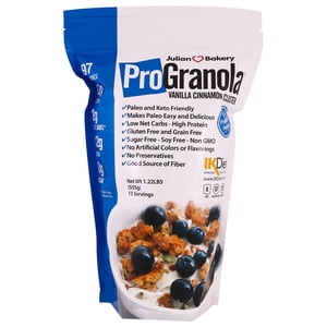 Julian Bakery, Pro Granola, Cluster de cannelle de la vanille, 1.22 Lbs (555 g)