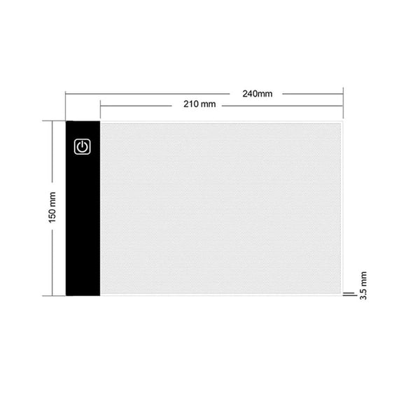 SharkTRUE A4 Diamond Art Light Board, Light Pad for Painting, Light Table Tracing Light Box for Craft, Sketching, Animation, Painting Accessories Gift