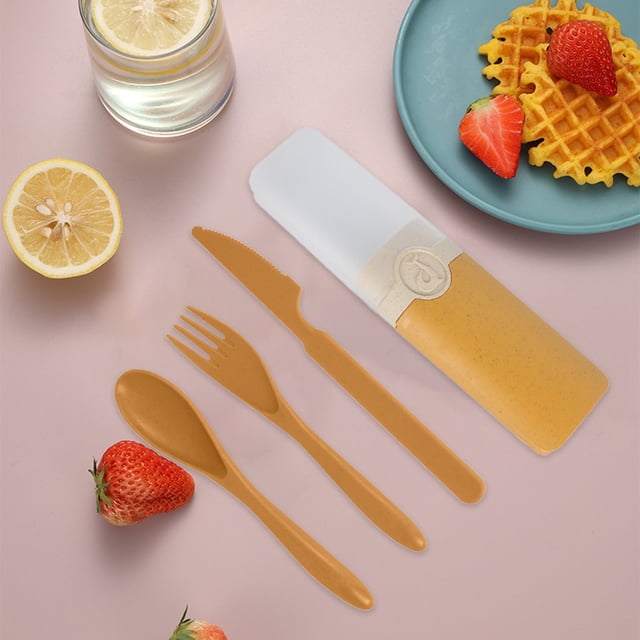 Chmadoxn Kitchen Gadgets, Kitchen Accessories, Kitchen Utensils, Kitchen Tool Straw Plastic Knife Fork And Spoon Tableware Set Artificial knife cutlery