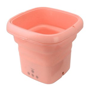 Mini Portable Washing Machine, Folding Mini Washer with Black Lid Electric Washer and Dryer for Apartments, Dorm, Camping, RV, Travel Laundry