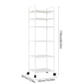 thumbnail image 4 of Sentmoon Corner Shelf Corner Bookshelf Kitchen Rack Trolley Floor Standing Multi Layer Household Storage Rack Bathroom Rack Can Accommodate Toiletries and Daily Necessities for Wall Decor, 4 of 7