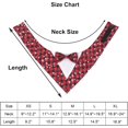 thumbnail image 5 of PinesC Bandana de Noël pour Chien, Costume Formel de Noël à Carreaux Rouges avec Nœud Papillon Réglable pour Chiens Moyens Animaux (m, Noël), 5 of 5